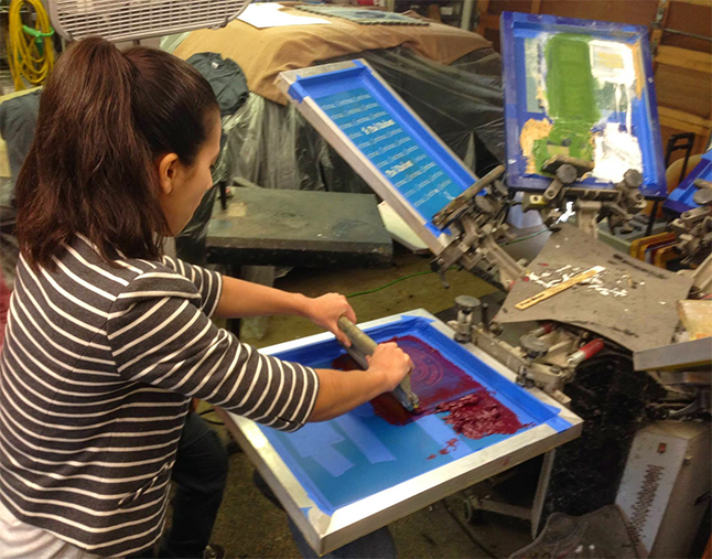 Silkscreen printing service