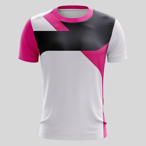 Pink Esport Pattern Full Print Roundneck Shirt Thumbnail