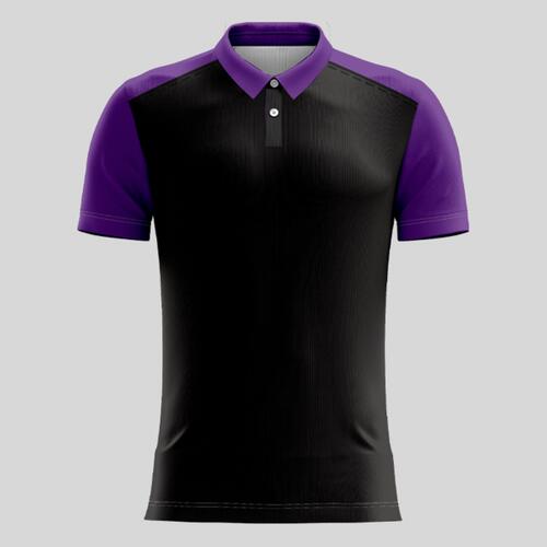 Violet Esport Pattern Full Print Polo Shirt Thumbnail