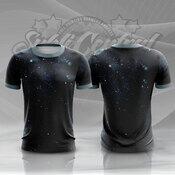 Black Galaxy Full Print Roundneck Shirt Thumbnail