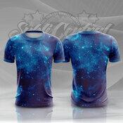 Blue Galaxy Full Print Roundneck Shirt Thumbnail