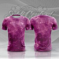 Purple Galaxy Full Print Roundneck Shirt Thumbnail