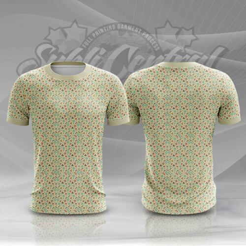 Scattered Shapes Design Full Print Roundneck Shirt Thumbnail