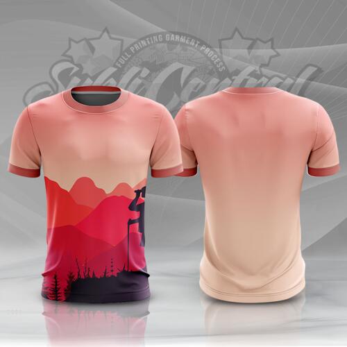 Trekking Design Full Print Roundneck Shirt Thumbnail