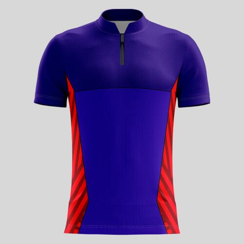 Violet Esport Pattern Full Print Chinese Collar Shirt Thumbnail