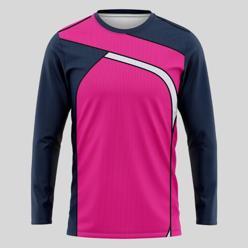 Pink Esport Pattern Full Print Long Sleeve Shirt Thumbnail