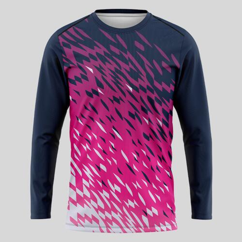 Pink Esport Pattern Full Print Long Sleeve Shirt Thumbnail