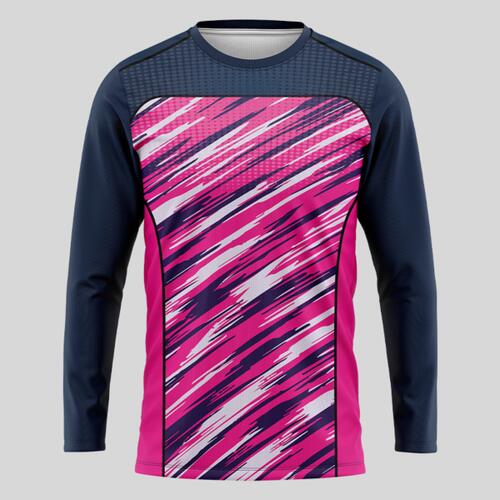 Pink Esport Pattern Full Print Long Sleeve Shirt Thumbnail