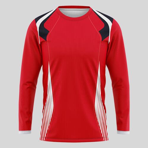 Red Esport Pattern Full Print Long Sleeve Shirt Thumbnail