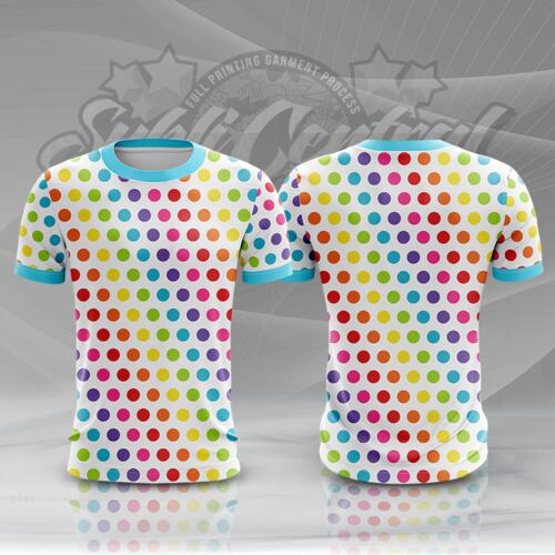 Colorful Dots Design Full Print Roundneck Shirt Thumbnail