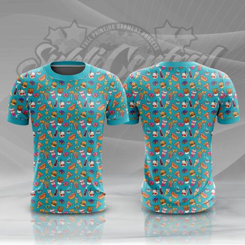 Junk Foods Design Full Print Roundneck Shirt Thumbnail