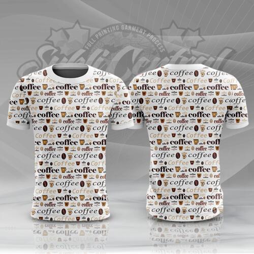 Coffee Design Full Print Roundneck Shirt Thumbnail