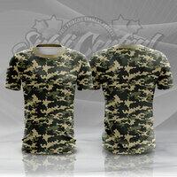 Camouflage Design Full Print Roundneck Shirt Thumbnail