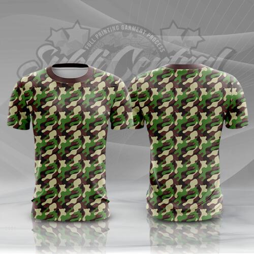 Camouflage Design Full Print Roundneck Shirt Thumbnail