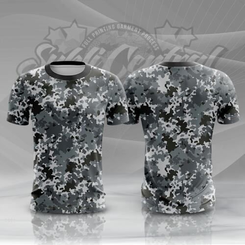 Camouflage Design Full Print Roundneck Shirt Thumbnail