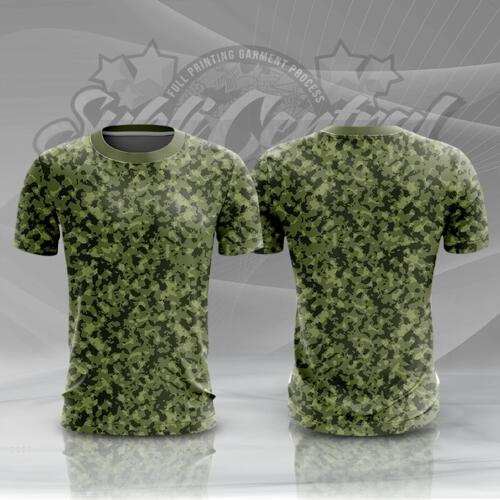 Camouflage Design Full Print Roundneck Shirt Thumbnail