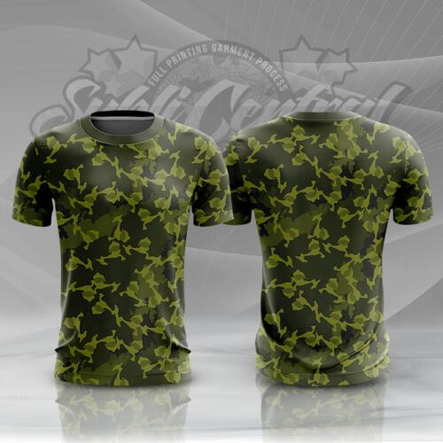 Camouflage Design Full Print Roundneck Shirt Thumbnail