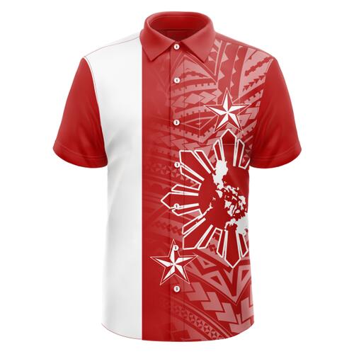 Philippine Design Full Print Button Down Polo Thumbnail