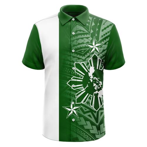 Philippine Design Full Print Button Down Polo Thumbnail