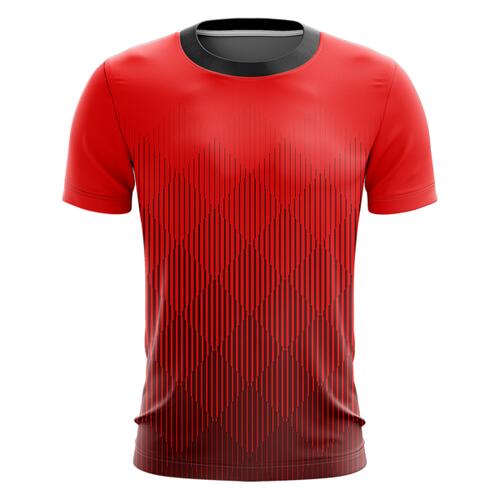 Gradient Linear Design Full Print Roundneck Shirt Thumbnail