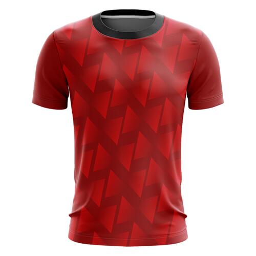 Geometric with Gradient Design Full Print Roundneck Shirt Thumbnail