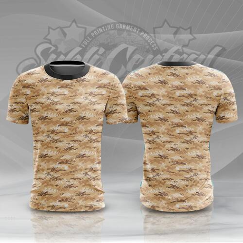 Camouflage Design Full Print Roundneck Shirt Thumbnail