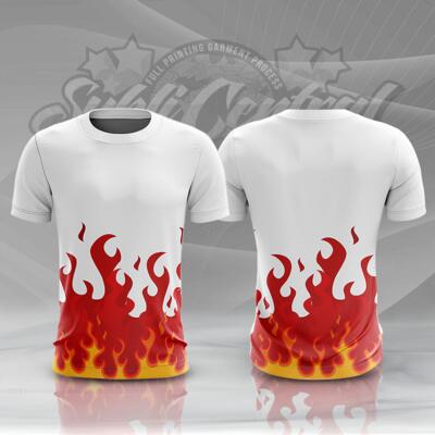 Fire Design Full Print Sublimation Roundneck Shirt Thumbnail