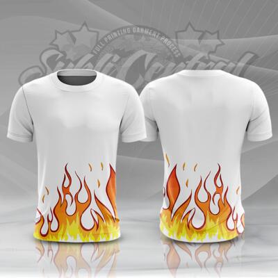 Fire Design Full Print Sublimation Roundneck Shirt Thumbnail