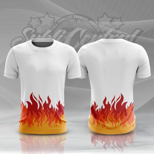 Fire Design Full Print Sublimation Roundneck Shirt Thumbnail