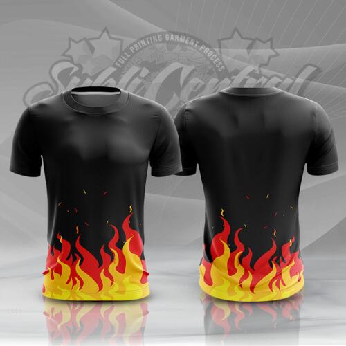 Fire Design Full Print Sublimation Roundneck Shirt Thumbnail