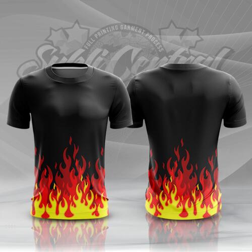 Fire Design Full Print Sublimation Roundneck Shirt Thumbnail