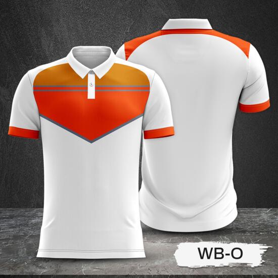 Tricolor Combination with White Body Design Full Sublimation Polo Shirt Thumbnail