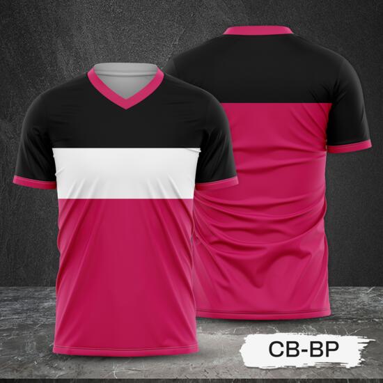 Tricolor Combination Design with Black Top Full Print Sublimation Shirt Thumbnail