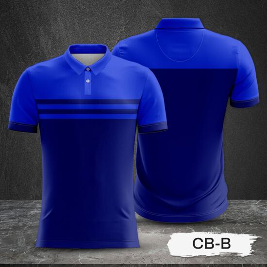 2 Color Combination Full Print Sublimation Polo Shirt Thumbnail