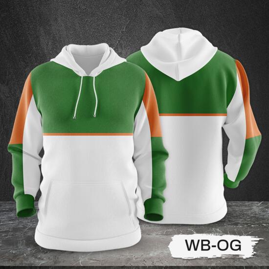 3 Color Combination Hoodie Jacket Full Print Sublimation Thumbnail