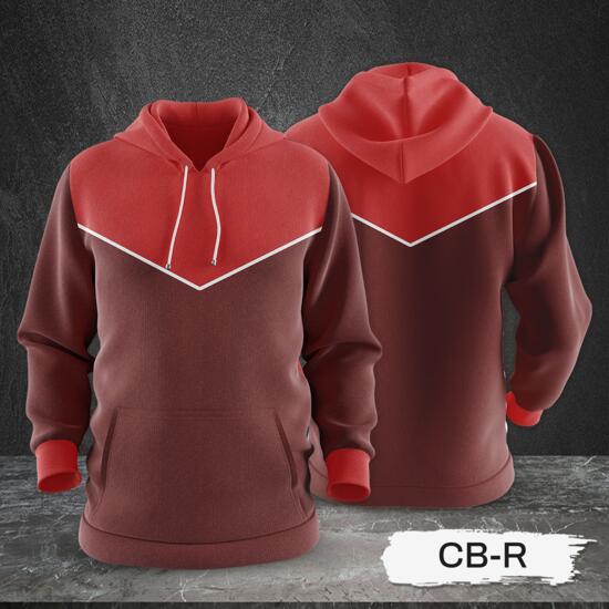 3 Color Combination Hoodie Jacket Full Print Sublimation Thumbnail