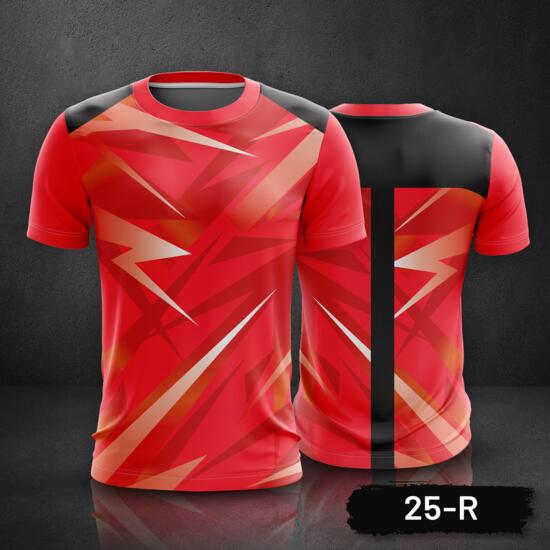 Geometric Design Roundneck Full Print Sublimation Shirt Thumbnail