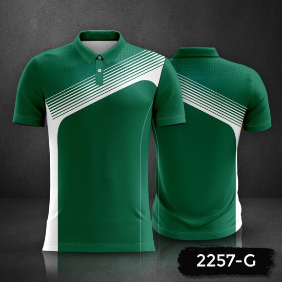 Linear Design Polo Shirt Full Print Sublimation Thumbnail