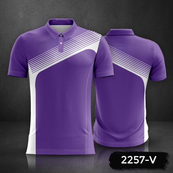 Linear Design Polo Shirt Full Print Sublimation Thumbnail
