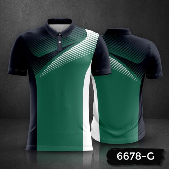Gradient with Linear Design Esport Jersey Uniform Polo Shirt Full Print Sublimation Thumbnail