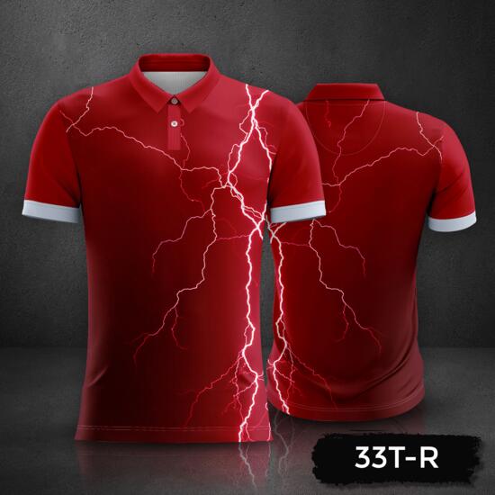 Lightning Design Esport Jersey Uniform Polo Shirt Full Print Sublimation Thumbnail