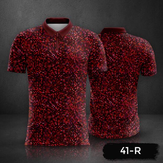 Abstract Mosaic Background Design Polo Shirt Full Print Sublimation Thumbnail