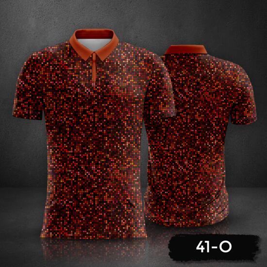 Abstract Mosaic Background Design Polo Shirt Full Print Sublimation Thumbnail