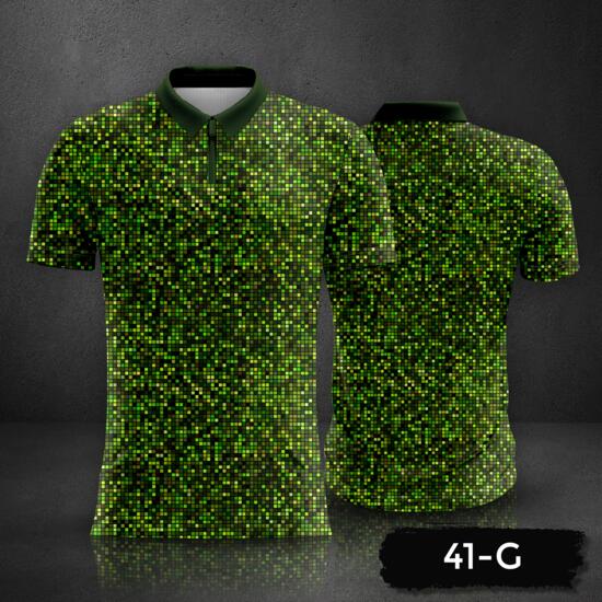 Abstract Mosaic Background Design Polo Shirt Full Print Sublimation Thumbnail