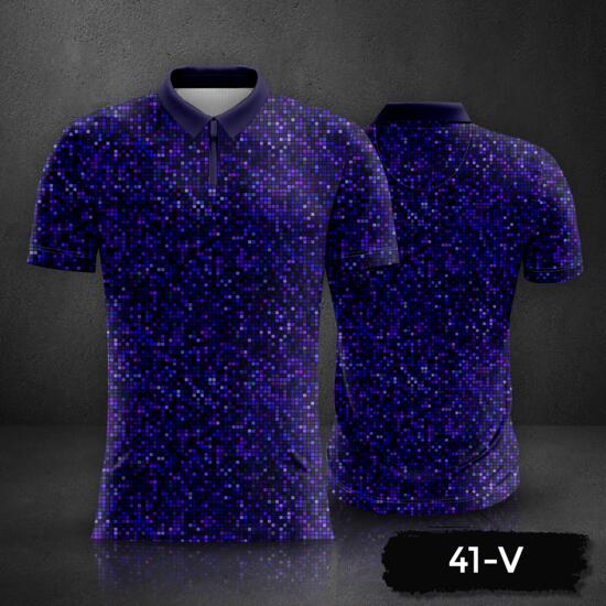 Abstract Mosaic Background Design Polo Shirt Full Print Sublimation Thumbnail