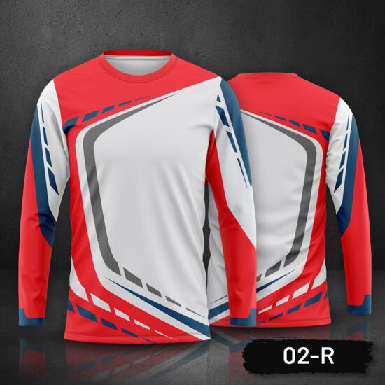 Motocross Jersey Design Long Sleeve Full Print Sublimation Thumbnail