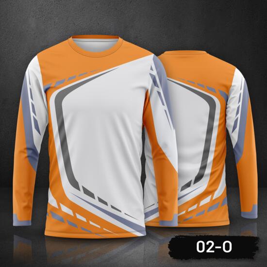 Motocross Jersey Design Long Sleeve Full Print Sublimation Thumbnail