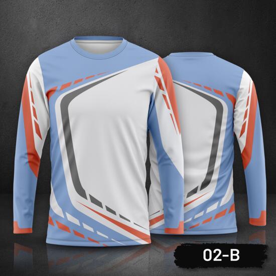 Motocross Jersey Design Long Sleeve Full Print Sublimation Thumbnail