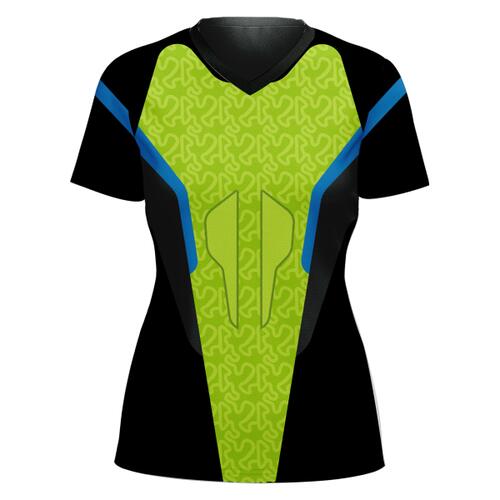 V-neck Volleyball Jersey Full Print Sublimation Thumbnail