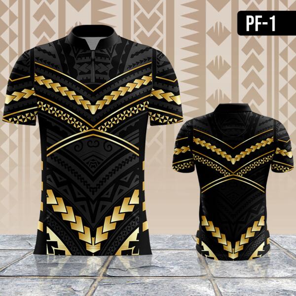 Copy of Black and Gold Maori-style Design Full Print Sublimation Thumbnail